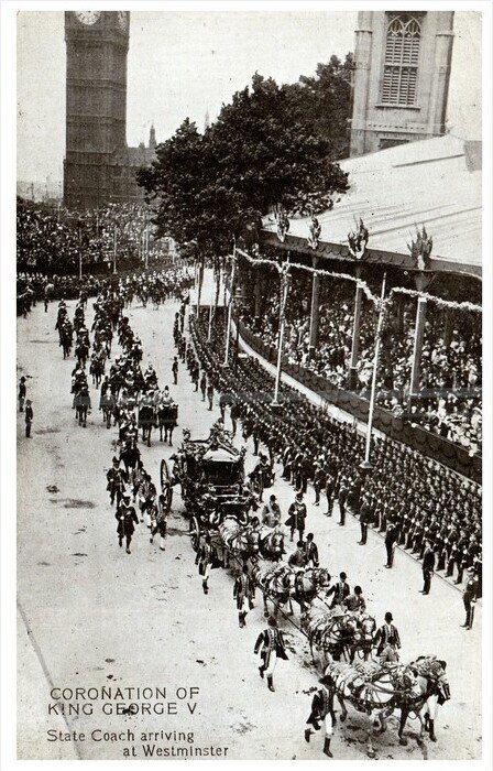 England Westminister  Coronation of King George V parade