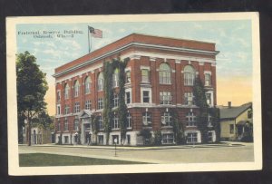 OSHKOSH WISCONSIN FRATERNAL RESERVE BUILDING DOWNTOWN VINTAGE POSTCARD