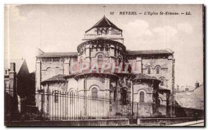 Nevers Postcard Ancient Church St Etienne