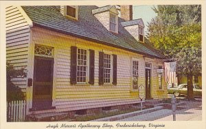 Hugh Mercer's Apothecary Shop Fredericksburg Virginia