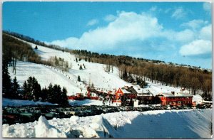 1950's Big Bromley Ski Area East Of Manchester Vermont Building Grounds Postcard