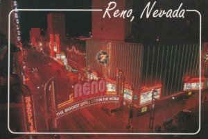 Nevada Reno Virginia Avenue At Night