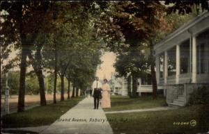 Asbury Park NJ Grand Ave c1910 Postcard