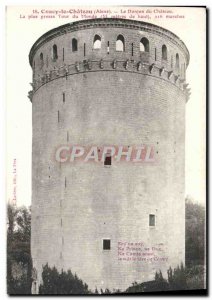 Old Postcard Coucy le Chateau Le Chateau du Donjon