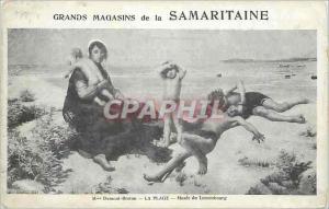 CPA Mme Demont Breton La Plage Musee du Luxembourg Grands Magasins de la Samarit