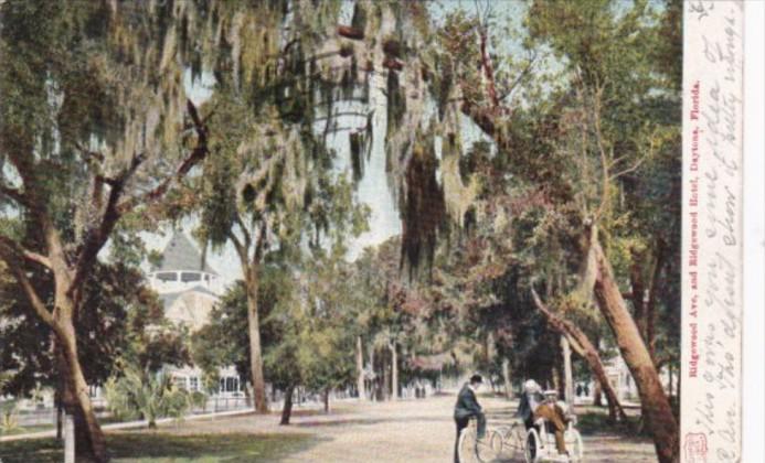 Ridgewood Avenue and Ridgewood Hotel Daytona Florida 1906