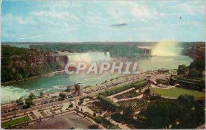Modern Postcard General View Shows the two Falls Niagara Gorge and the Island...