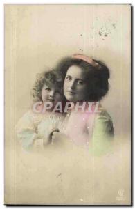 Fantaisie - Femme - Woman and child with soft sweet expressions (carte hongroise