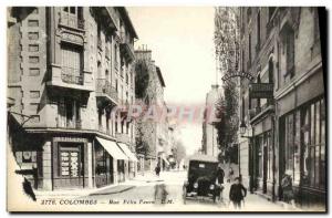 Postcard Old Colombes Rue Felix Faure Haberdashery