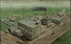 Poughkeepsie NY Hygeia Ice Co Storage Plant c1910 Postcard