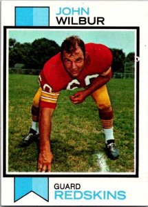 1973 Topps Football Card John Wilbur Washington Redskins sk2414