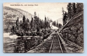 Great Northern Railway Near Jennings Montana MT UNP Unused DB Postcard N14
