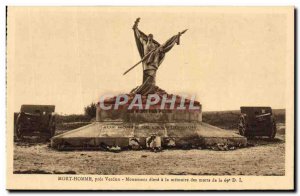 Postcard Old Man Death Pres Verdun Army