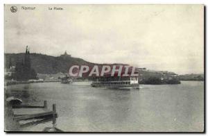 Old Postcard Namur La Plante Boat