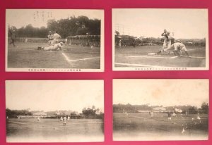 1909 University of Wisconsin Badgers JAPAN TOUR Waseda University postcard lot 4