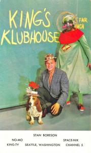 Seattle WA King's Klubhouse Stan Boreson King-TV NO-MO SPACE-NIK Postcard