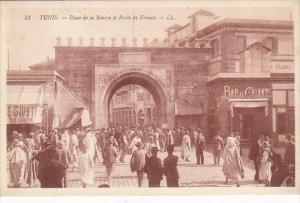 Tunisia Tunis Place de la Bourse et Porte de France