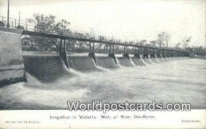 Irrigation, Weir of River Goulburn Victoria Australia Unused 