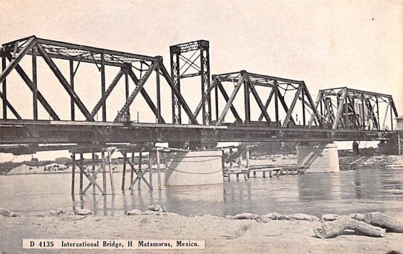 International Bridge H Matamoros Mexico Tarjeta Postal Unused 