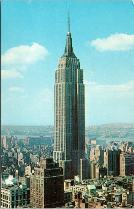Empire State Building New York NY Postcard VTG UNP Vintage Unused Chrome 