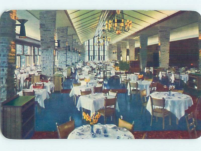 Unused Pre-1980 JASPER PARK LODGE RESTAURANT Jasper ALBERTA M8599