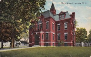 High School Laconia New Hampshire 1916 Curteich