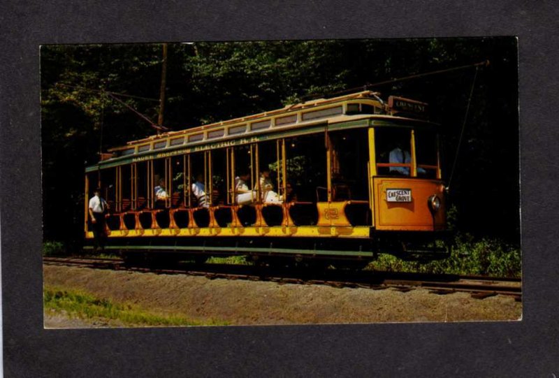 PA Magee Electric Railroad Train Trolley Bloomsburg Pennsylvania Postcard