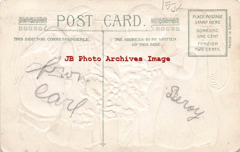 Christmas, Winsch, Angel with Snow Babies