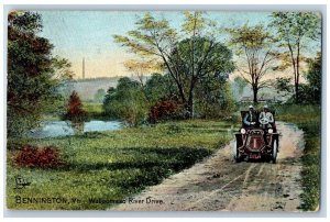 Bennington Vermont Postcard Walloomsac River Drive Road c1907 Raphael Tuck Sons