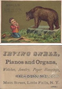 Snells for Pianos & Organs, Little Falls, NY USA Approx Size Inches = 3.25 x ...