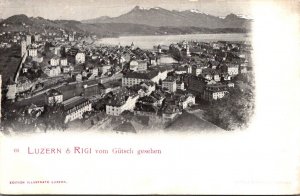 Switzerland Luzern & Riigi vom Guetsch gesehen