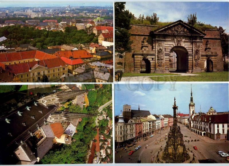 239755 Czechoslovakia OLOMOUC SET of 12 postcards in COVER