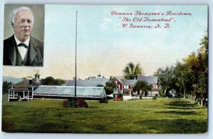 c1910 Swanzey New Hampshire Postcard Denman Thompson's Residence Old Homestead