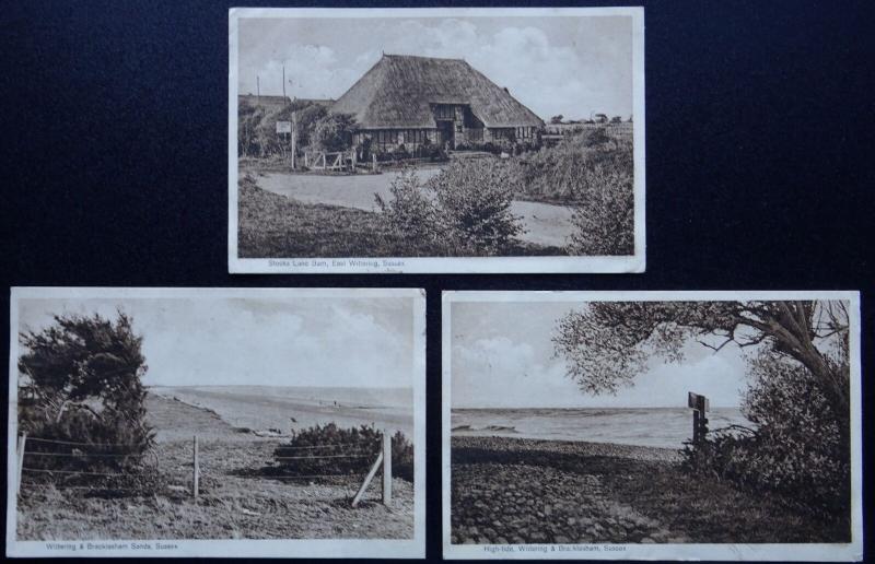 Sussex Collection x 3 WITTERING Views c1930's Postcards