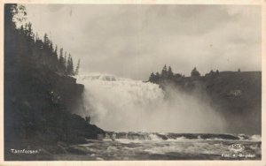 Sweden Tännforsen Waterfall RPPC 06.66