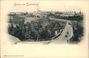 Gruss Aus Luxembourg Luxemburg c1900 Postcard