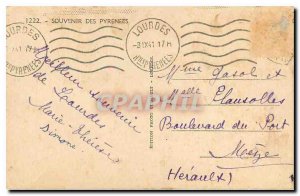 Old Postcard Souvenir of Lourdes Pyrenees Cauterets Saint Sauveur Gavarnie