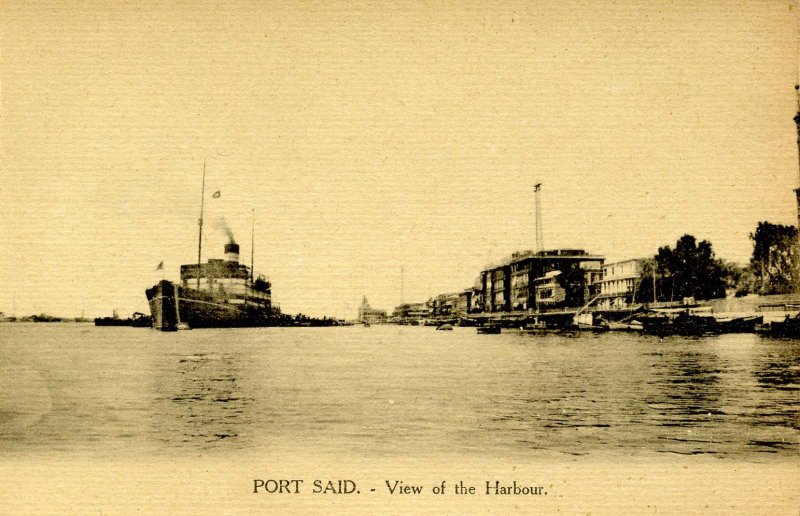 Egypt - Port Said. View of the Harbor