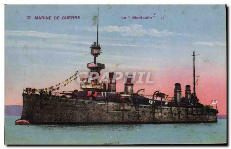 Postcard Old Ship Montcalm