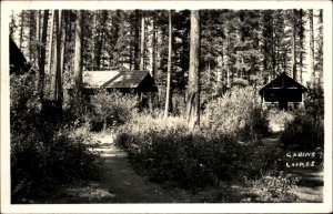 Montana MT - Cabins at Lairds c1940 Real Photo Postcard