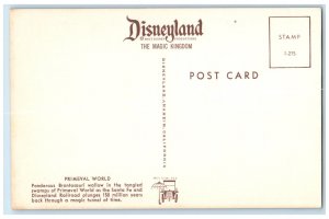 Primeval World Ponderous Brontosauri Wallow Disneyland's Anaheim CA Postcard