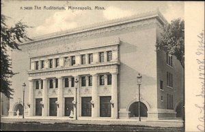 Minneapolis Minnesota MN Auditorium c1910 Vintage Postcard