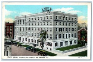 c1940 Young Women's Christian Association Exterior Peoria Illinois IL Postcard