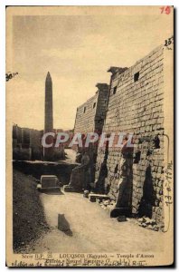 Old Postcard Egypt Egypt LUXOR (Egypt) Temple of Amon