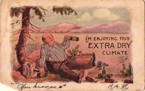 drinking man's postcard: I'm Enjoying This Extra Dry Climate