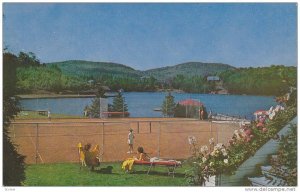 Tennis Courts , Laurentide Inn , Ste Agathe des Monts , Quebec , Canada, PU-1968