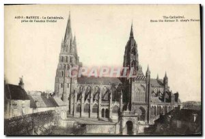 Old Postcard Bayeux Cathedral Taking The former Eveche