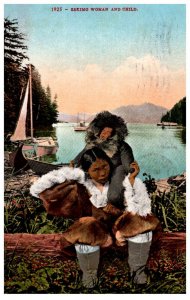 Eskimo Woman and Child