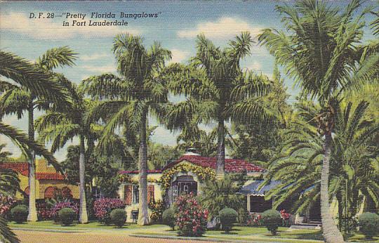 Pretty Florida Bungaloes In Fort Lauderdale Miami Florida Curteich