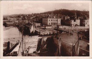 CPA HONFLEUR Le Port et la Cote Saint-Leonard (1229797)